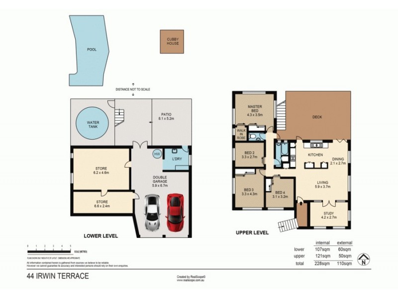 44 Irwin Terrace, Oxley QLD 4075 Floorplan