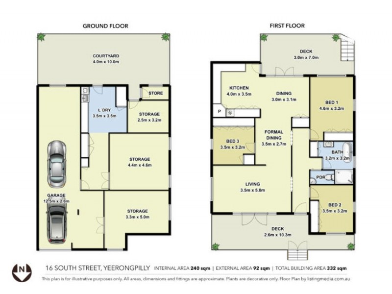16 South Street, Yeerongpilly QLD 4105 Floorplan