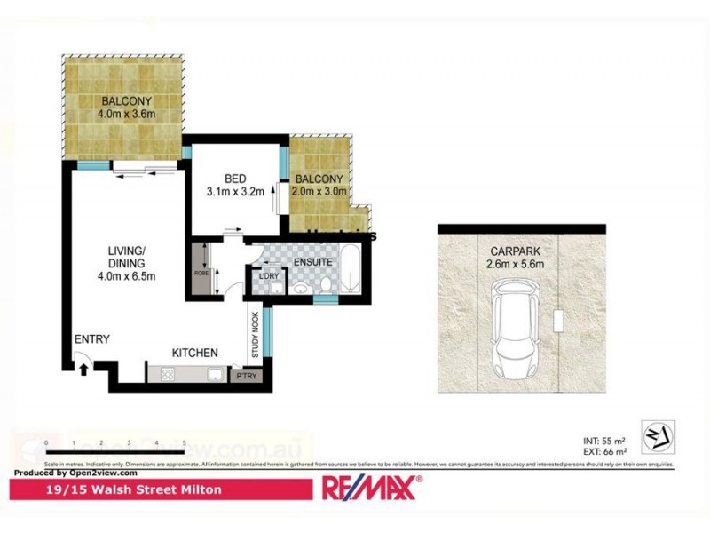 19/15 Walsh Street, Milton QLD 4064 Floorplan