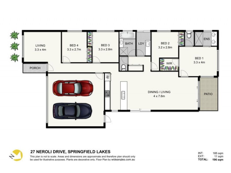 27 Neroli Drive, Springfield Lakes QLD 4300 Floorplan