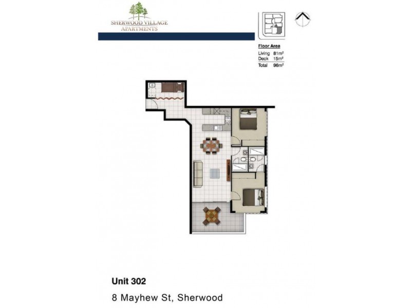 14/514 Oxley Road, Sherwood QLD 4075 Floorplan