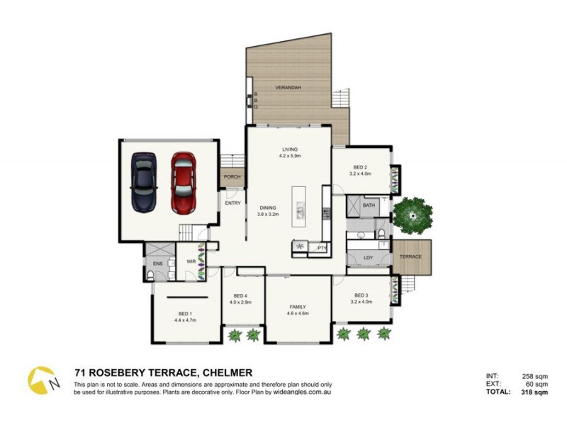 71 Rosebery Tce, Chelmer QLD 4068 Floorplan