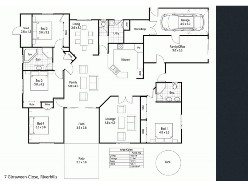 7 Girraween Close, Riverhills QLD 4074 Floorplan