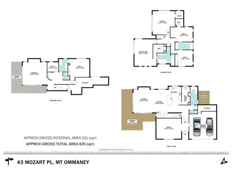 43 Mozart Place, Mount Ommaney QLD 4074 Floorplan