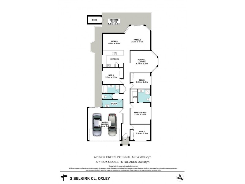 3 Selkirk Close, Oxley QLD 4075 Floorplan