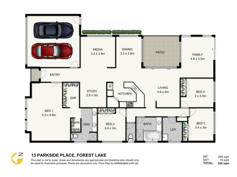13 Parkside Place, Forest Lake QLD 4078 Floorplan