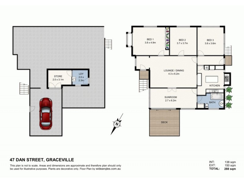 47 Dan Street, Graceville QLD 4075 Floorplan