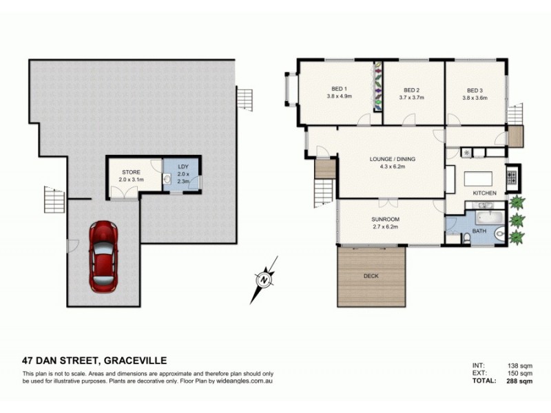 47 Dan Street, Graceville QLD 4075 Floorplan