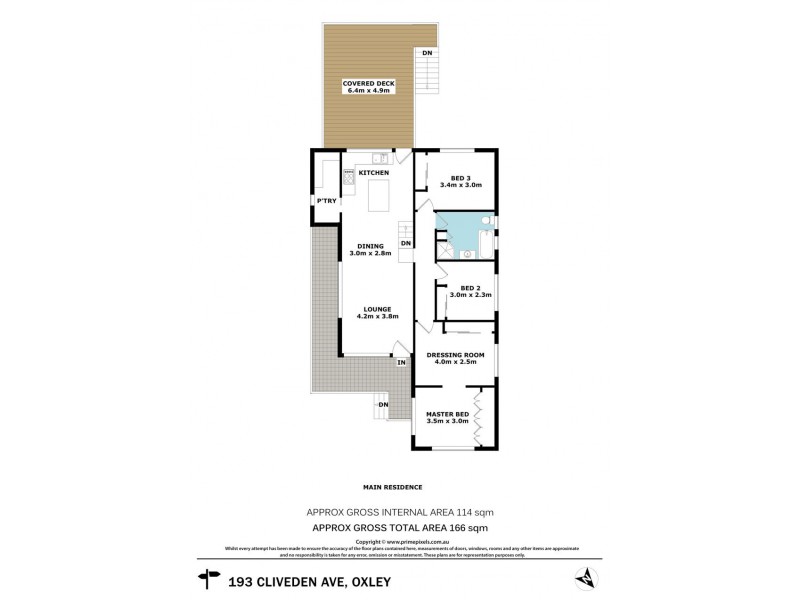 193 Cliveden Ave, Oxley QLD 4075 Floorplan