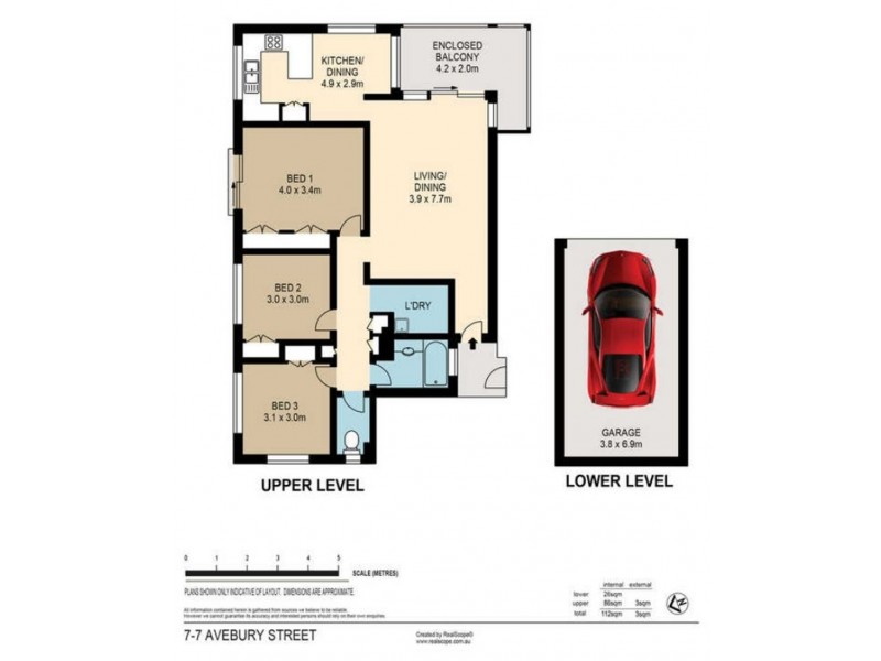 7/7 Avebury Street, West End QLD 4101 Floorplan