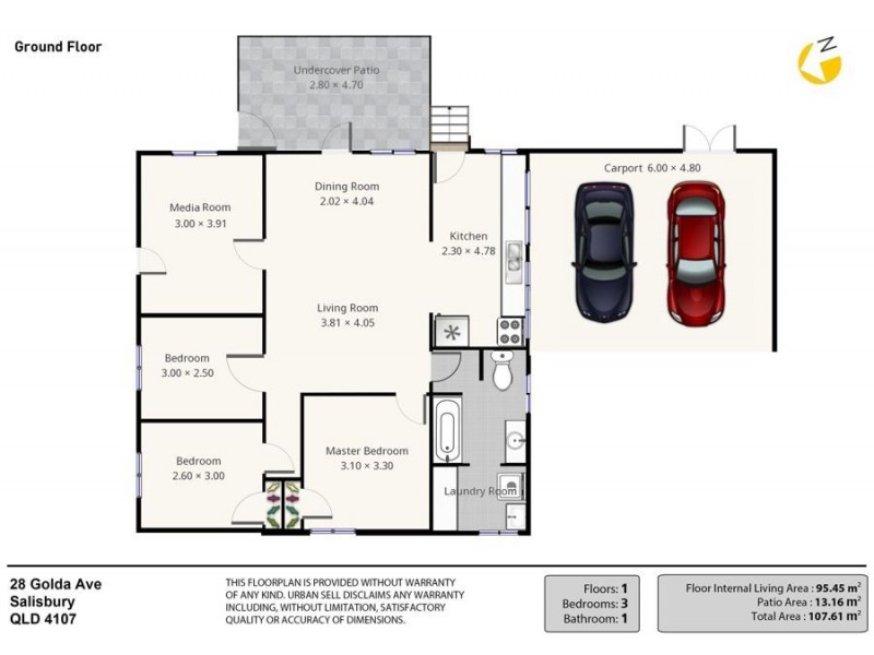 28 Golda Avenue, Salisbury QLD 4107 Floorplan