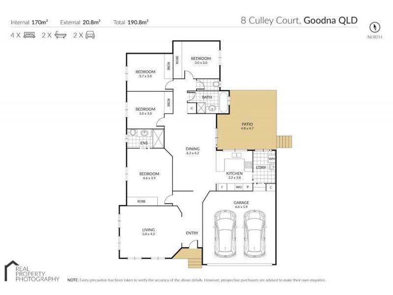 8 Culley Court, Goodna QLD 4300 Floorplan