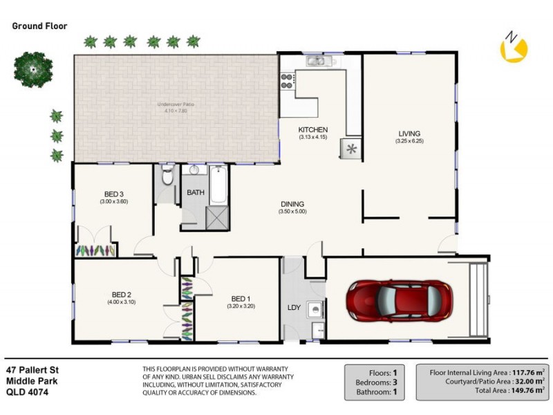 47 Pallert Street, Middle Park QLD 4074 Floorplan
