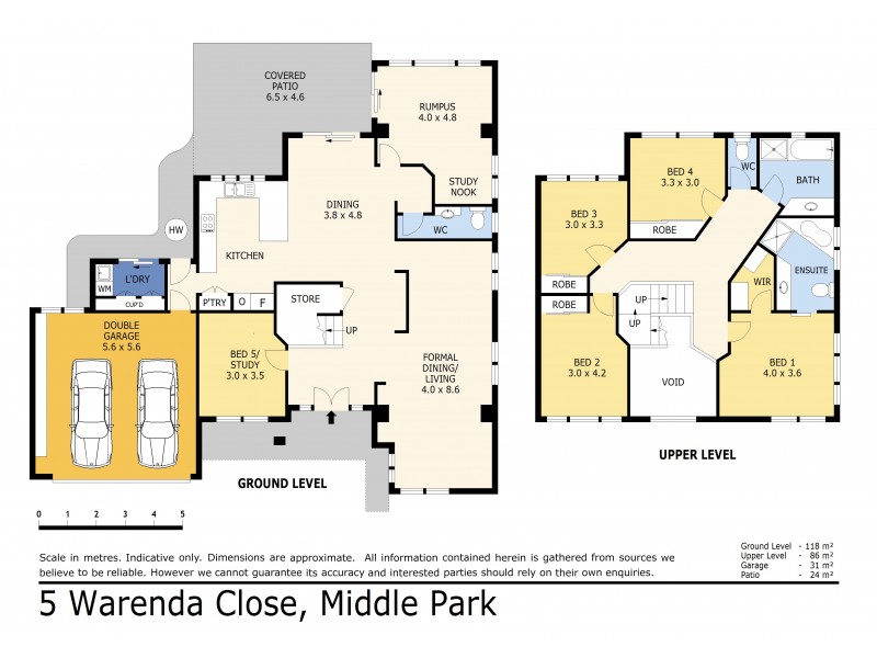 5 Warenda Close, Middle Park QLD 4074 Floorplan