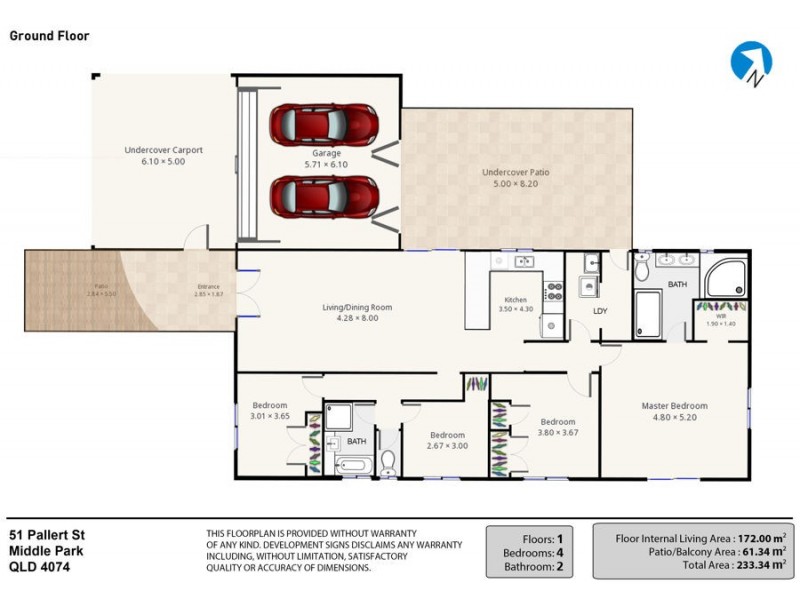 51 Pallert Street, Middle Park QLD 4074 Floorplan