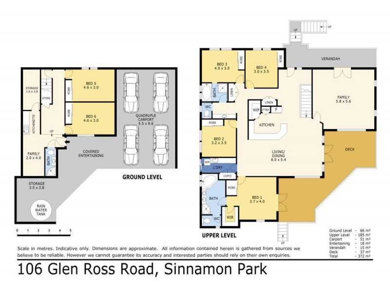 106 Glen Ross Road, Sinnamon Park QLD 4073 Floorplan