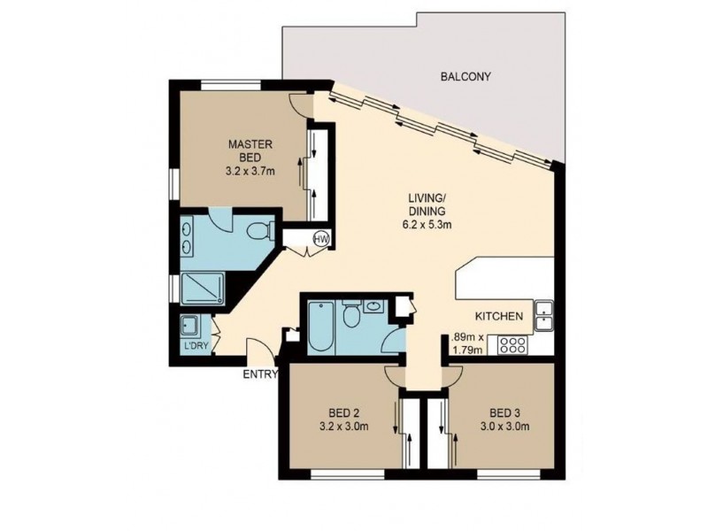 6/19 Princess Street, Bulimba QLD 4171 Floorplan