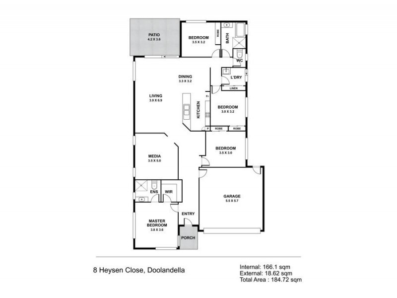8 Heysen Close, Doolandella QLD 4077 Floorplan