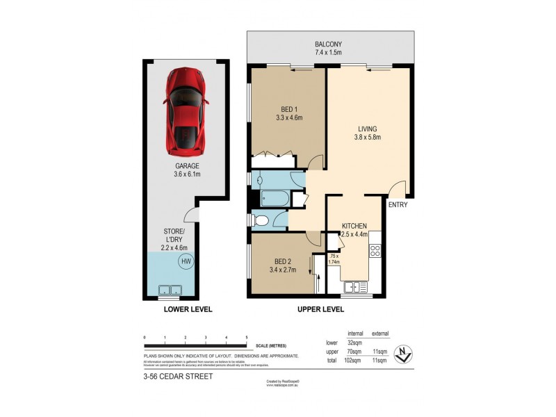 3/56 Cedar Street, Greenslopes QLD 4120 Floorplan