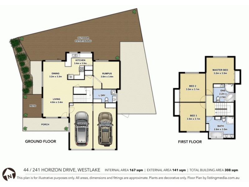 44/241 Horizon Drive, Westlake QLD 4074 Floorplan