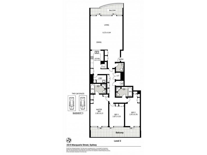 23/5 Macquarie Street, Sydney NSW 2000 Floorplan