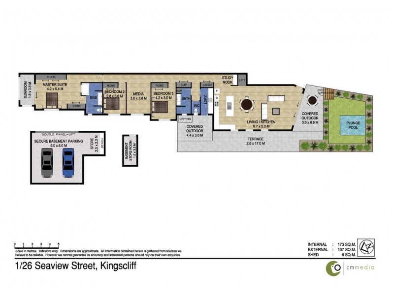 1/26 Seaview Street, Kingscliff NSW 2487 Floorplan