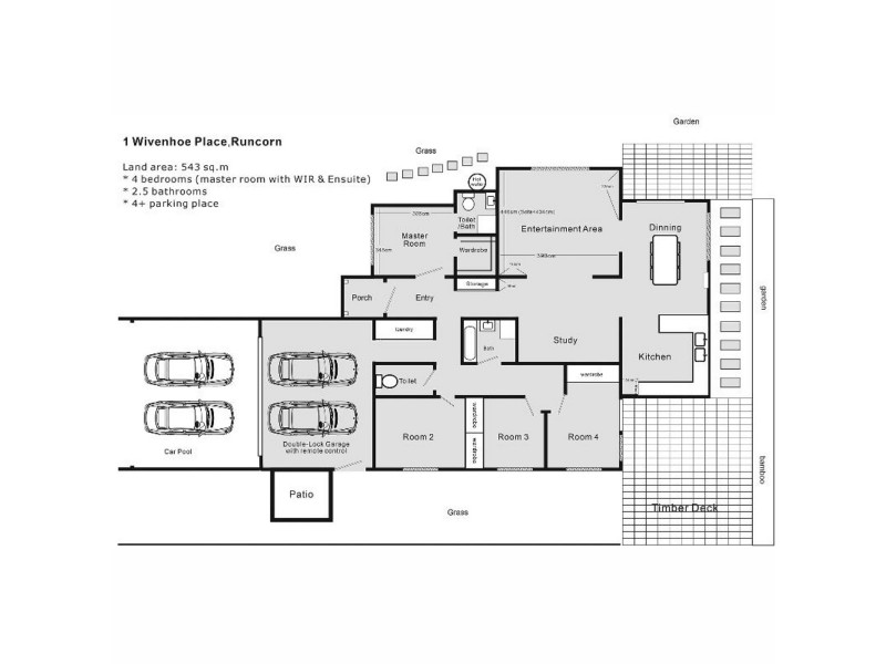 1 Wivenhoe Place, Runcorn QLD 4113 Floorplan