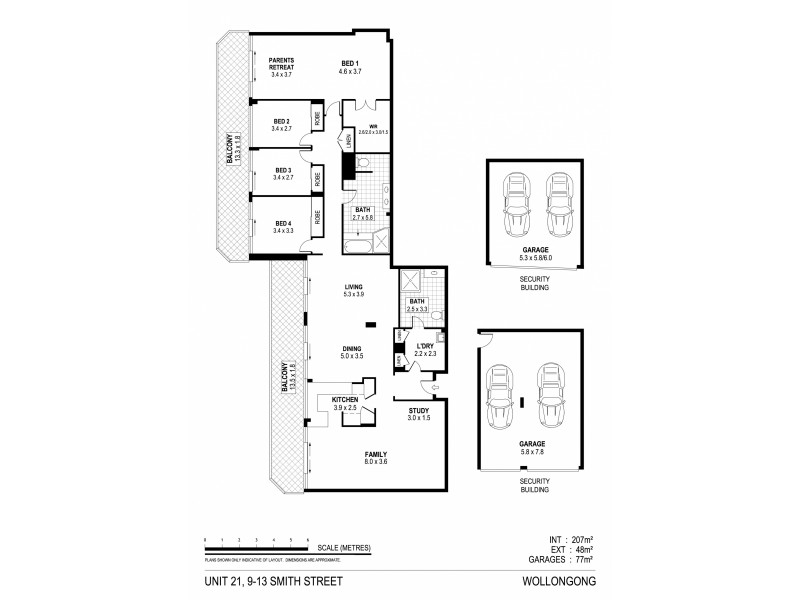 21/9-13 Smith Street, Wollongong NSW 2500 Floorplan