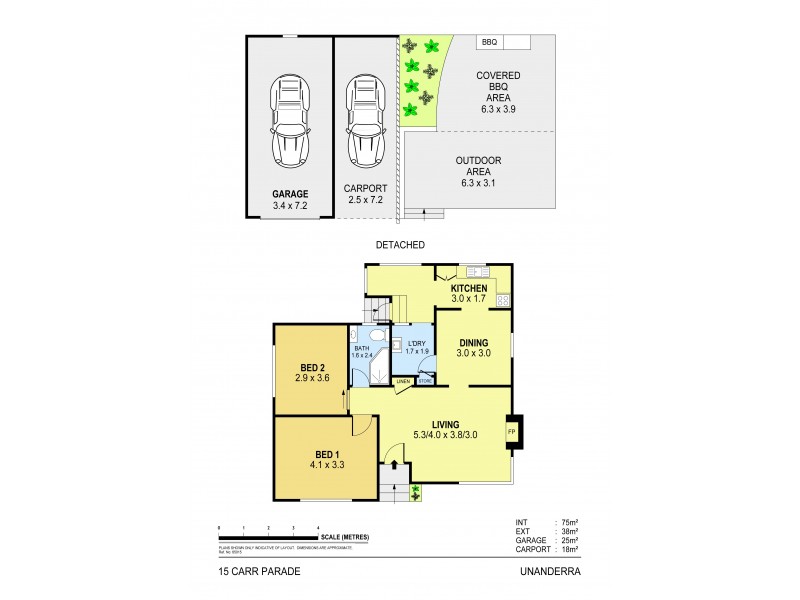 15 Carr Parade, Unanderra NSW 2526 Floorplan