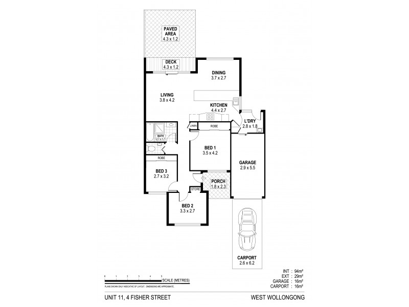 11/4 Fisher Street, West Wollongong NSW 2500 Floorplan