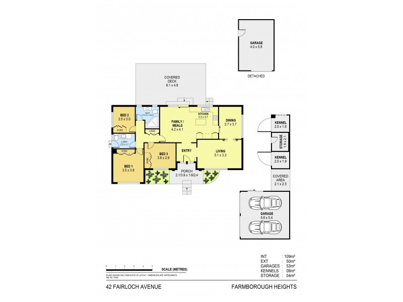 42 Fairloch Avenue, Farmborough Heights NSW 2526 Floorplan