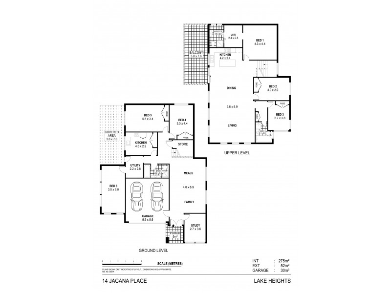 14 Jacana Place, Lake Heights NSW 2502 Floorplan
