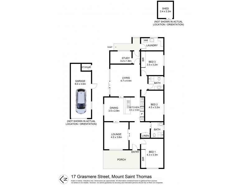 17 Grasmere Street, Mount Saint Thomas NSW 2500 Floorplan