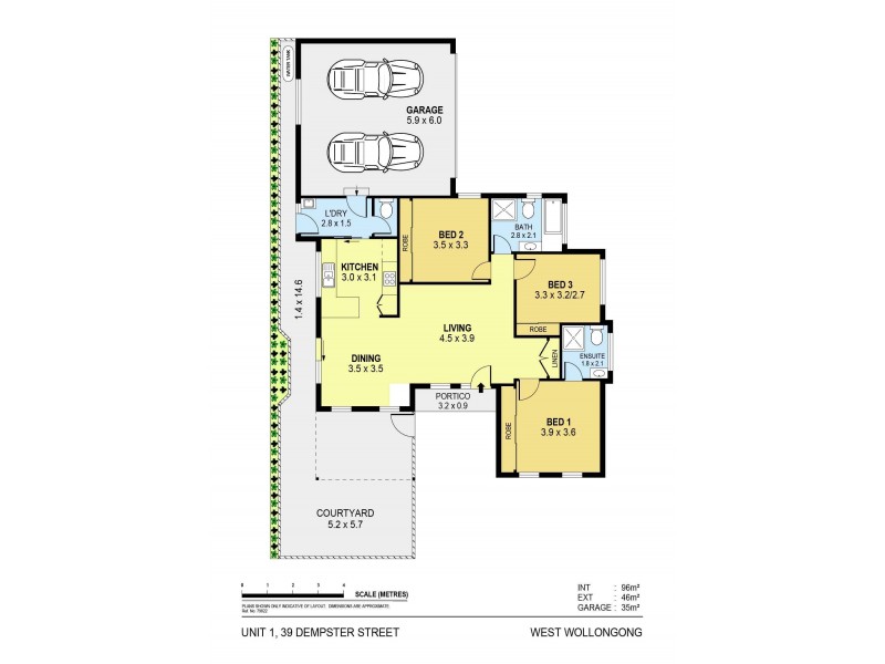 1/39 Dempster Street, West Wollongong NSW 2500 Floorplan