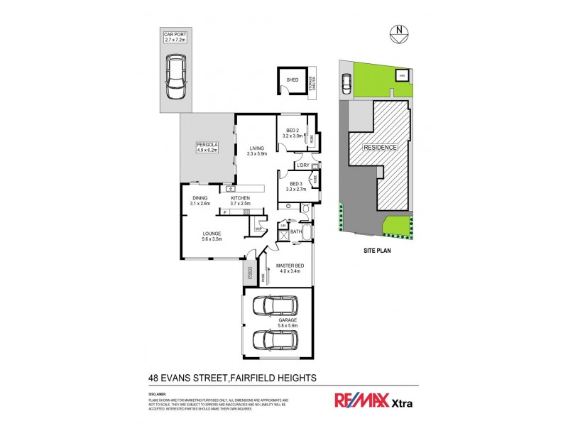 48 Evans Street, Fairfield Heights NSW 2165 Floorplan