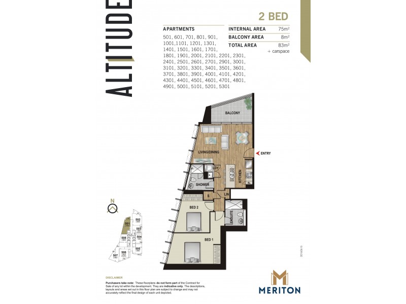 4101/330 Church Street, Parramatta NSW 2150 Floorplan