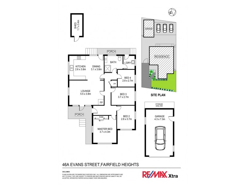 46A Evans Street, Fairfield Heights NSW 2165 Floorplan