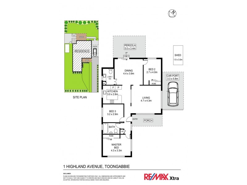 1 Highland Avenue, Toongabbie NSW 2146 Floorplan