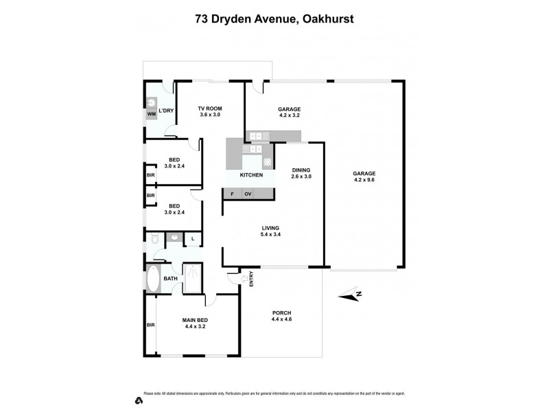 73 Dryden Avenue, Oakhurst NSW 2761 Floorplan