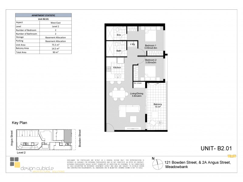 4/121 Bowden Street, Meadowbank NSW 2114 Floorplan