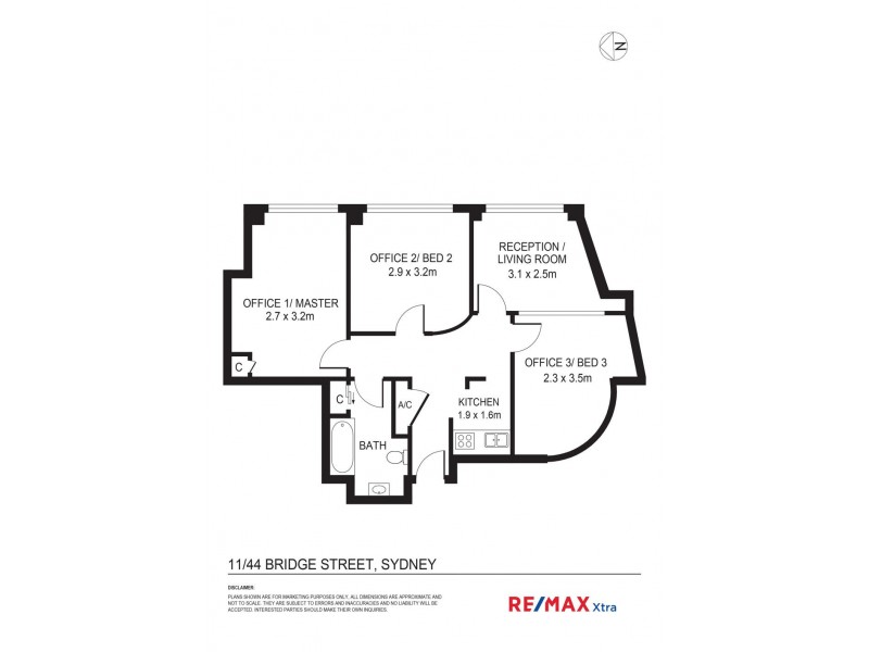 11/44 Bridge Street, Sydney NSW 2000 Floorplan