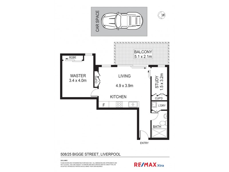 B508/17-25 Bigge Street, Liverpool NSW 2170 Floorplan