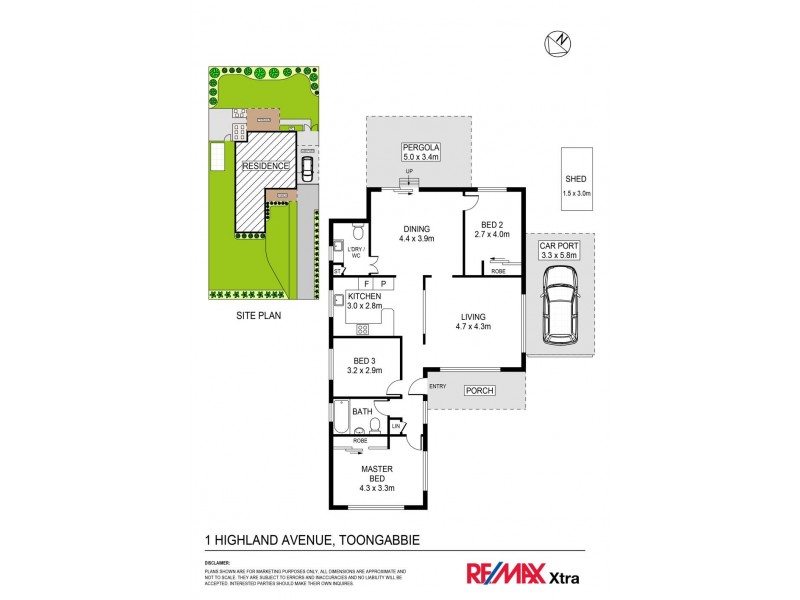 1 Highland Avenue, Toongabbie NSW 2146 Floorplan