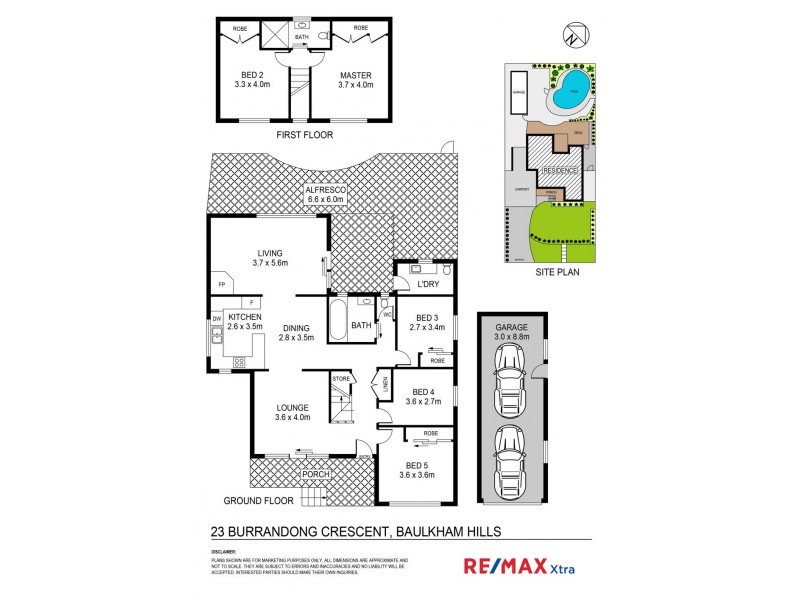 23 Burrandong Crescent, Baulkham Hills NSW 2153 Floorplan