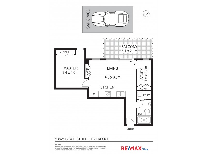 B508/17-25 Bigge Street, Liverpool NSW 2170 Floorplan