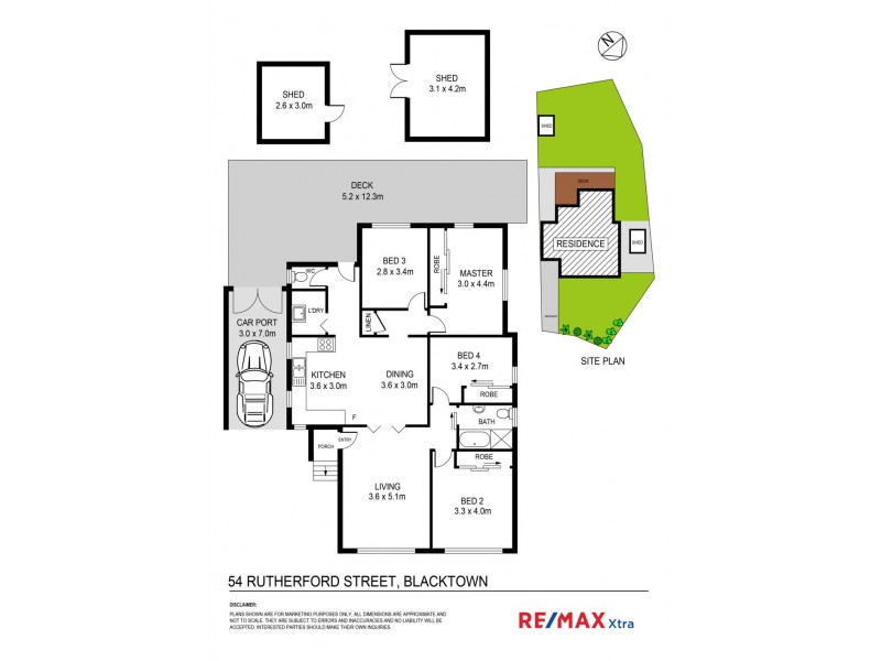 54 Rutherford Street, Blacktown NSW 2148 Floorplan