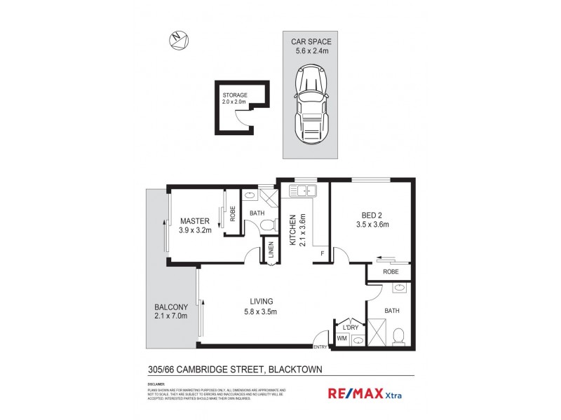 305/66 Cambridge Street, Blacktown NSW 2148 Floorplan