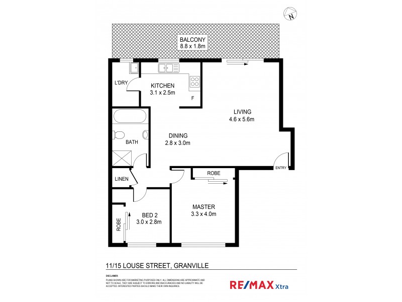 15/11 Louis Street, Granville NSW 2142 Floorplan