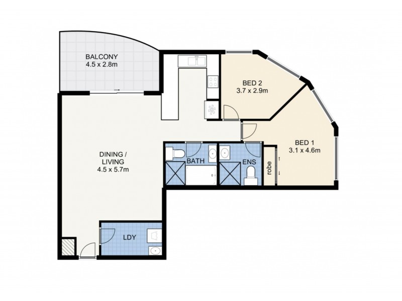 3/101 Marsden Street, Parramatta NSW 2150 Floorplan