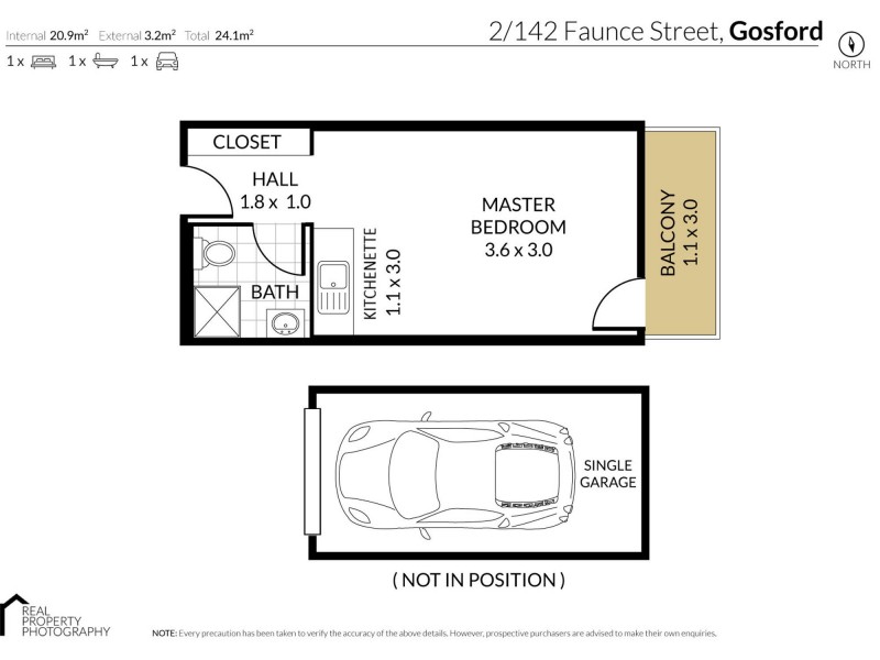Unit 2/142 Faunce Street, Gosford NSW 2250 Floorplan